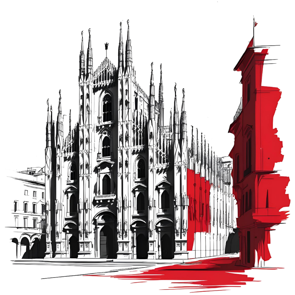 Schizzo Duomo Milano